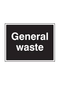 General waste sign