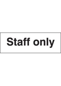 Staff only sign