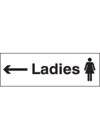 Ladies arrow left sign