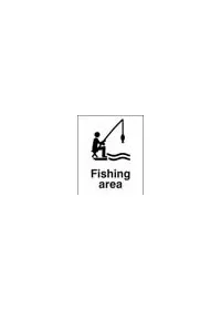 Fishing area sign