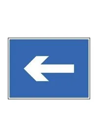 One way arrow sign
