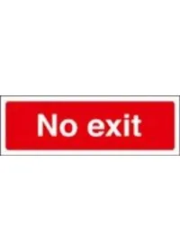 No exit sign