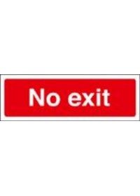 No exit sign