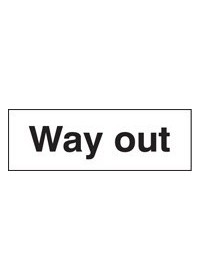 Way out sign