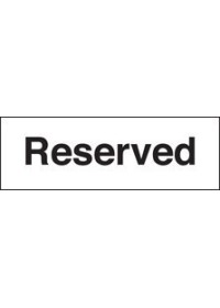 Reserved sign