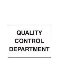 QC department sign
