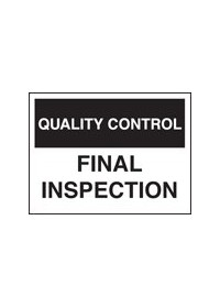 QC final inspection sign