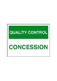 QC concession sign