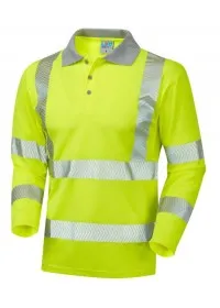 Leo Hivis Long Sleeved Polo Shirt Coolviz P08