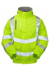 Pulsar Padded Yellow Hi Vis Bomber Jacket PR91