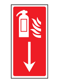 Fire Extinguisher down sign 21001hv