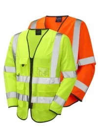 Long Sleeve Hi Vis Vest With Pockets