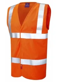 Orange flame retardant and anti static vest