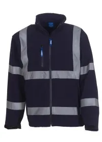 Navy Hi Vis soft shell