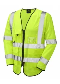 Yellow Long sleeve hi vis vest