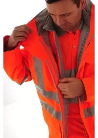 Pulsar 7 in 1 Interactive Orange Hi Vis Coat PR497