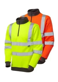 Hivis Sweatshirt Quarter Zip LEO SS01