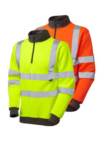 Hivis Sweatshirt Quarter Zip LEO SS01