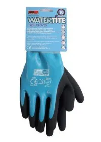Black Watertight Waterproof Latex grip Glove Rodo 54309