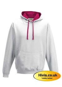 Awdis JH003 Arctic White / Hot Pink