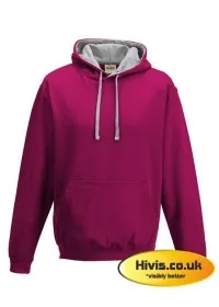 Awdis JH003 Hot Pink/ Heather Grey
