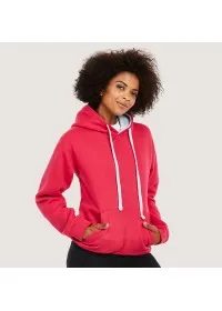 Uneek UC507 Contrast Hooded Sweatshirt