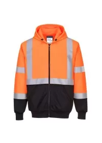 Portwest B315 Hi-Vis Two-Tone Zipped Hoodie