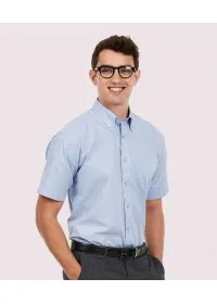 Mens Pinpoint Oxford Half Sleeve Shirt