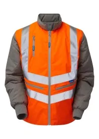 Pulsarail Orange Hi Vis Interactive Bodywarmer PR498