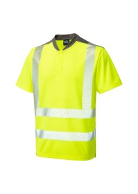Leo Yellow Hivis Performance T-Shirt T12-Y