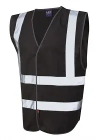 Leo Hi Vis Vest In Black W05