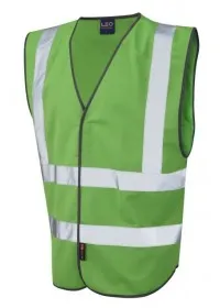 Leo Hi Vis Vest In Emerald Green W05