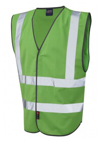 Leo Hi Vis Vest In Emerald Green W05