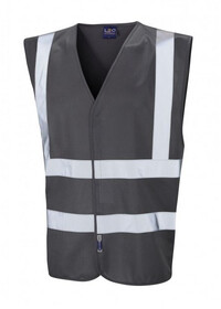 Leo Hi Vis Vest In Dark Grey W05