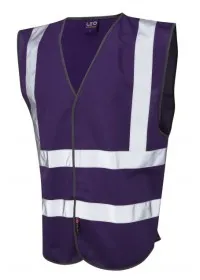 Leo Hi Vis Vest In Purple W05