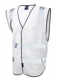 Leo Hi Vis Vest In White W05