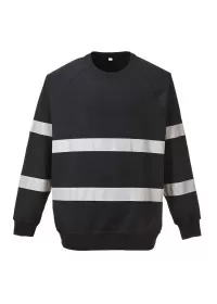 Custom Hi Vis sweatshirt in Navy or black