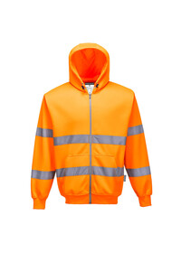 Portwest B305 Hi-Vis Zip Front Hoodie