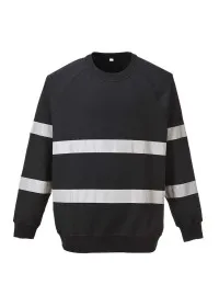 Custom Hi Vis sweatshirt in Navy or black