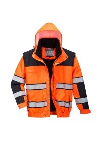 Portwest C466 Hi Vis Classic Bomber Jacket