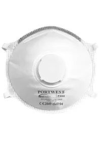 Portwest P304 FFP3 Valved Light Cup Mask pack 10