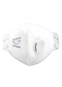 Portwest P351 FFP3 Valved Fold Flat Mask pack 20