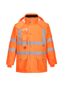Portwest RT27 Hi Vis 7 in 1 Traffic Jacket RIS