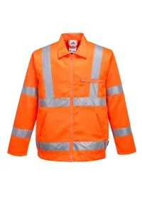 Portwest RT40 Hi Vis Poly cotton Jacket RIS