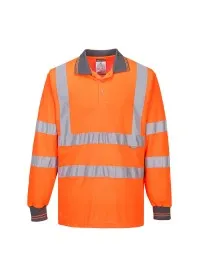 Hi Vis Long Sleeved Polo Portwest S277