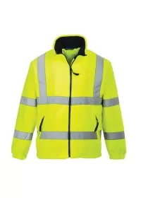 Portwest F300 Hi-Vis Mesh Lined Fleece Yellow