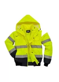 Portwest C465 3in1 Bomber Jacket 3:2 Yell-Nav