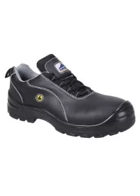 Portwest FC02 ESD Leather Safety ShoeS1 Black