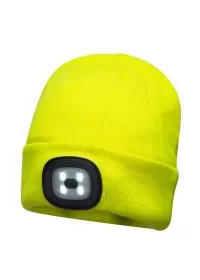 Portwest B029 Rechargeable LED Beanie Yellow