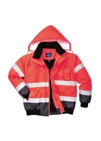 Portwest C465 3in1 Bomber Jacket 3:2 Red-Nav